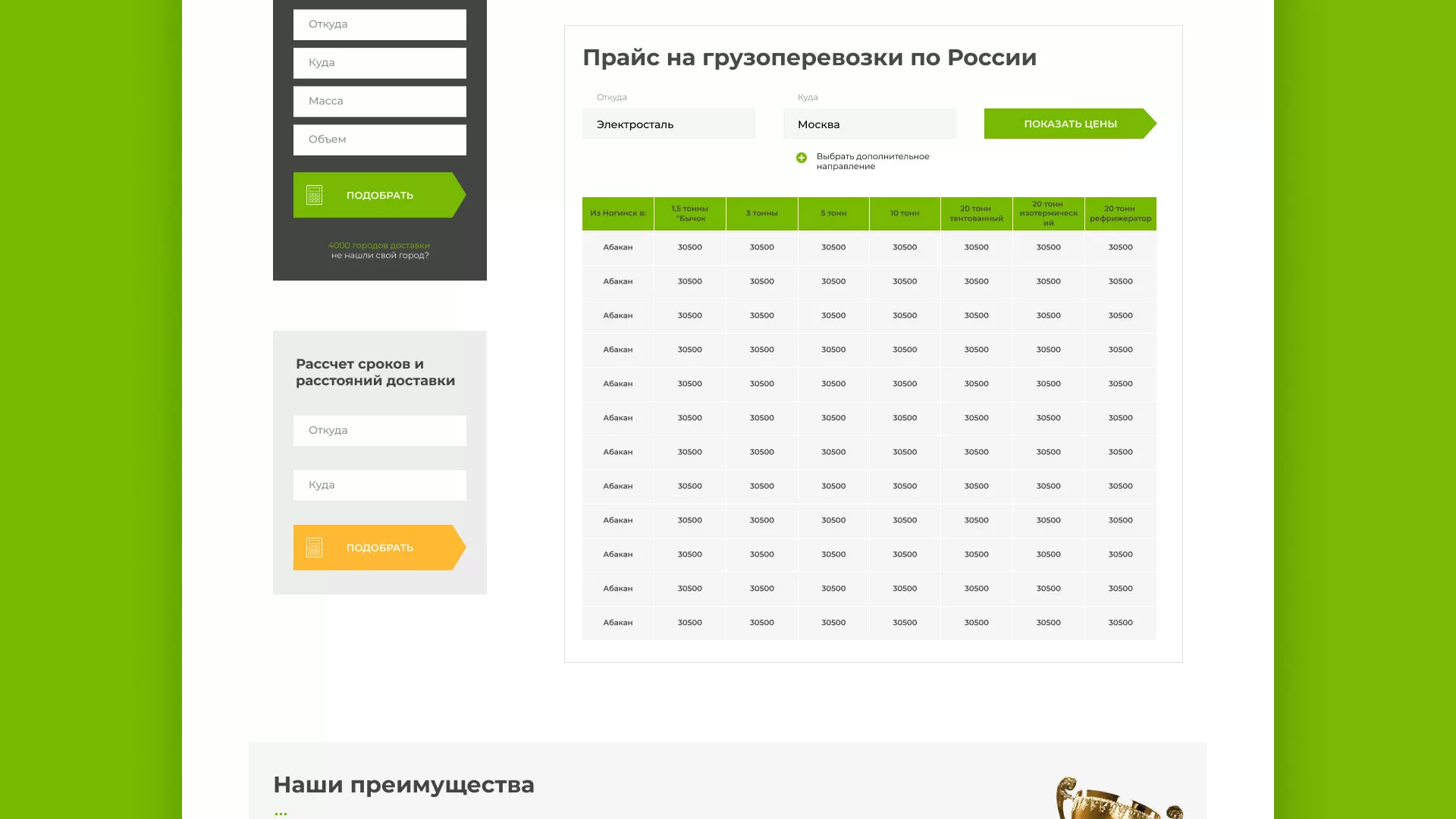 Разработка логотипа и сайта компании «Инком-Логистика» в Белокурихе