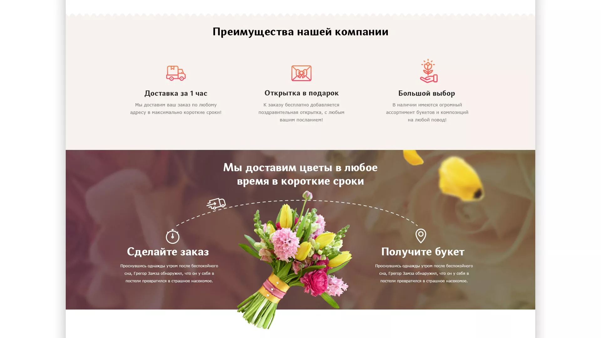 Создание интернет-магазина «Букет-онлайн» по цветам в Белокурихе