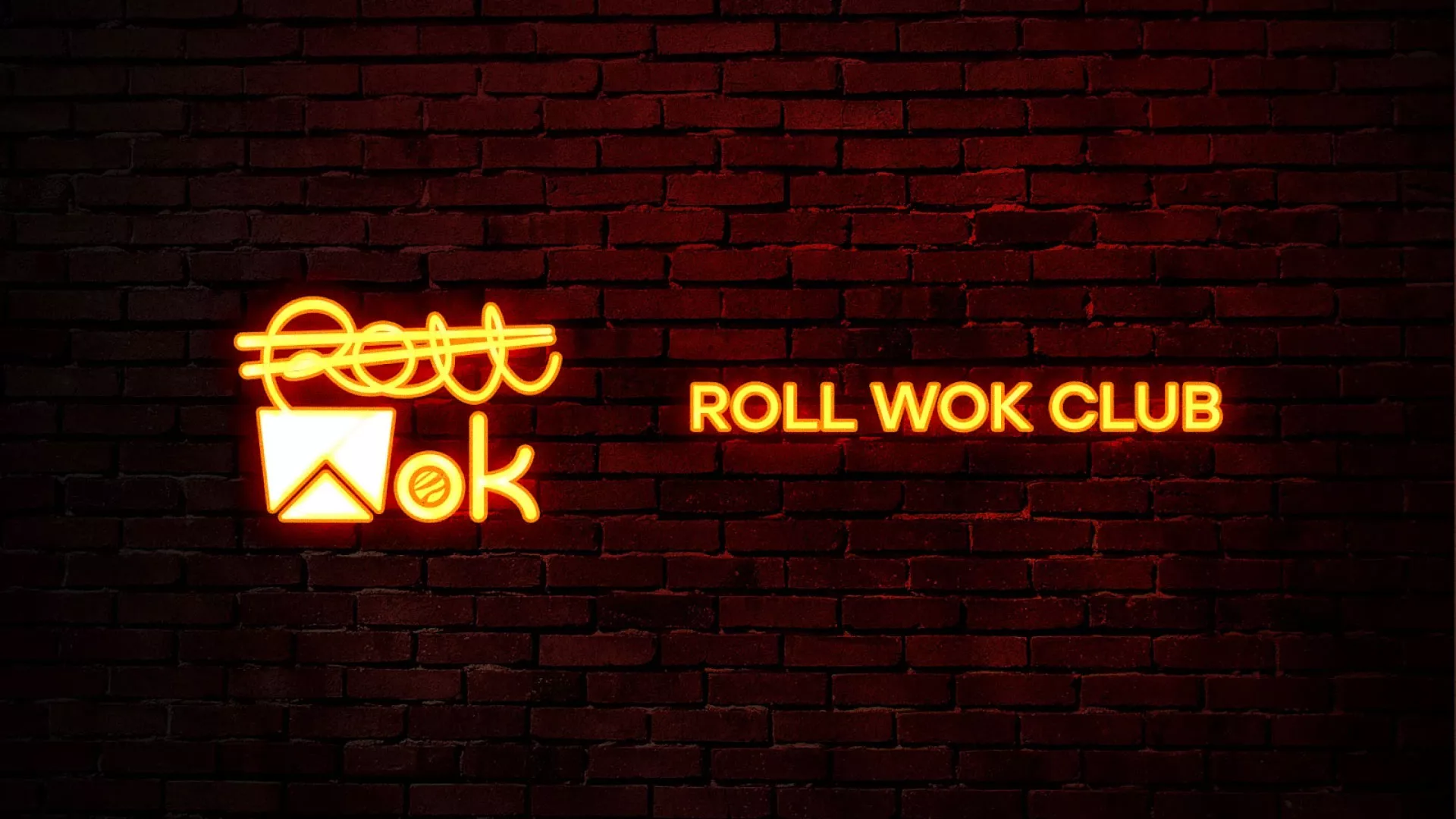 Разработка интерьерной вывески суши-бара «Roll Wok Club» в Белокурихе
