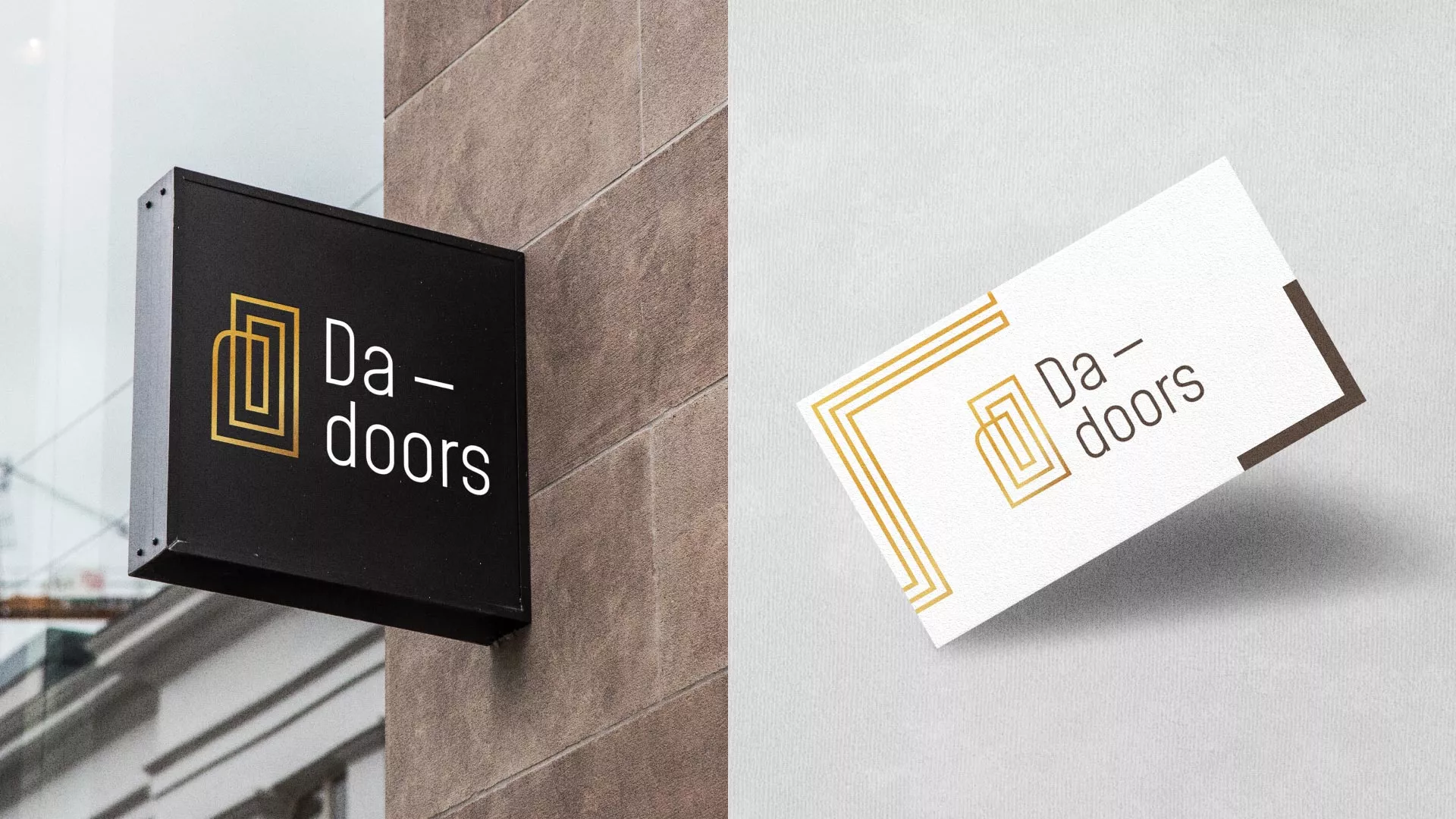 Разработка логотипа для компании «DA-DOORS» в Белокурихе